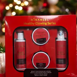 Paket Glowing Whitening dari Mirangel Terdaftar Di BPOM 4 Macam Facial,Wash, Toner, Crem siang Dan Crem Malam