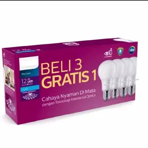 PROMO LAMPU PILIPS 12W WARNA PUTIH BELI  3 GRATIS 1