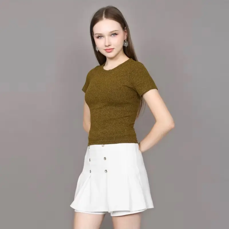 Olive crop top