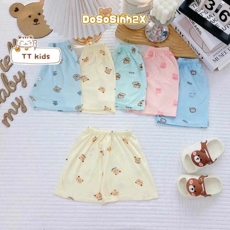 COMBO 5-10 Quần đùi bé trai gái quần chục trẻ em cộc thun lạnh mát mùa hè Cotton