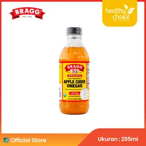 Bragg Organic Raw Unfiltered Apple Cider Vinegar 295 ml – Kemasan Botol Plastik Cuka Apel Natural