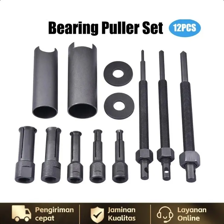 Bearing Puller Set 12 Pcs CVT Treker Lepas Pembuka Bearing Laher Tutup CVT Treker Bearing Dalam Treker Laher 0