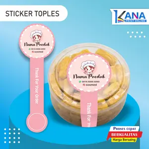 Paket Sticker Label toples | Segel Botol Minuman | label segel Toples Kue Kering | Grosir Murah