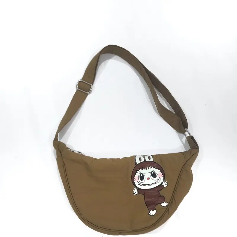 Ifti xeina tas selempang wanita labubu viral slingbag kasual sablon premium karakater bahan nylon muat premiu 6