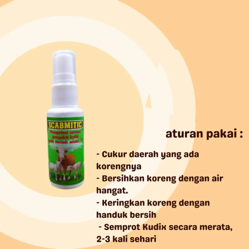 OBAT SCABIES GUDIK EKSIM GATAL KORENG SEMPROT HEWAN SAPI KAMBING DOMBA KUDA KERBAU 2