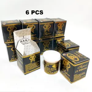 6 pcs Krim SP hitam kemasan plastik siang dan malam