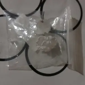 【Wei Sha】Anting bunga putih untuk wanita pelajar anting akrilik B480