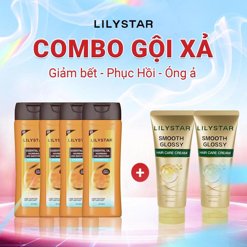 [GIẢM SÂU THÁNG 10] Dầu Gội 2in1 Tặng Dầu Xả Lilystar - Làm Sạch, Lưu Hương Thơm Lâu, Nuôi Dưỡng Tóc Và Không Làm Bết Tóc (200ml)