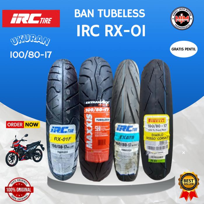 Promo IRC 100/80-17 RX 01 Front Road Winner Ban Depan Motor CBR