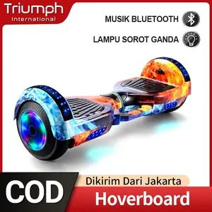 Hoverboard Smart Balance Wheel 7 Inch - Mainan Anak & Dewasa, Anti Slip dengan Bluetooth Musik, LED Warna-Warni, Baterai Tahan Lama