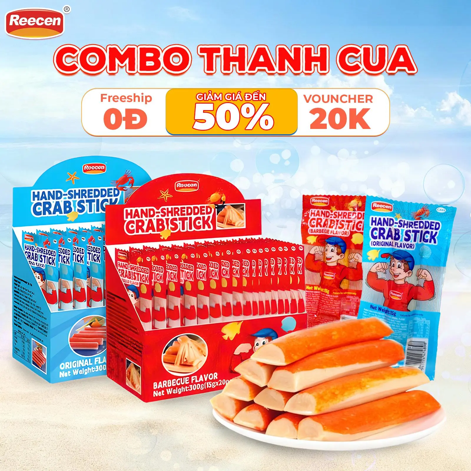 Thanh Cua Tẩm Vị Ăn Liền thơm ngon , snack thanh cua ăn liền , đồ ăn nhẹ