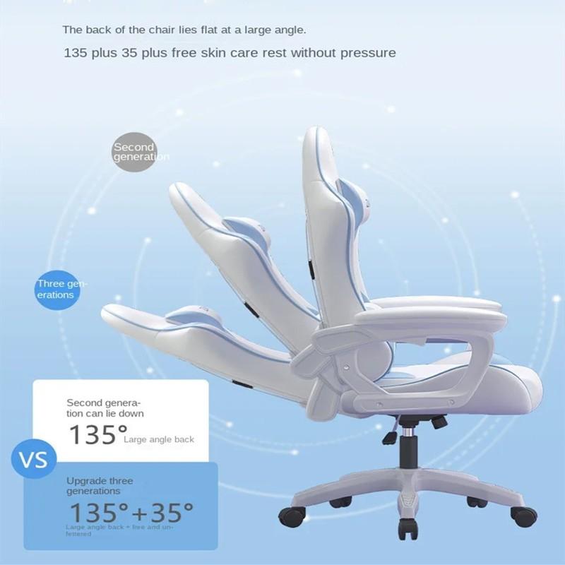 Gaming Chair, Computer Chair with Footrest and Lumbar Support, Height Adjustable Gaming Chair 5