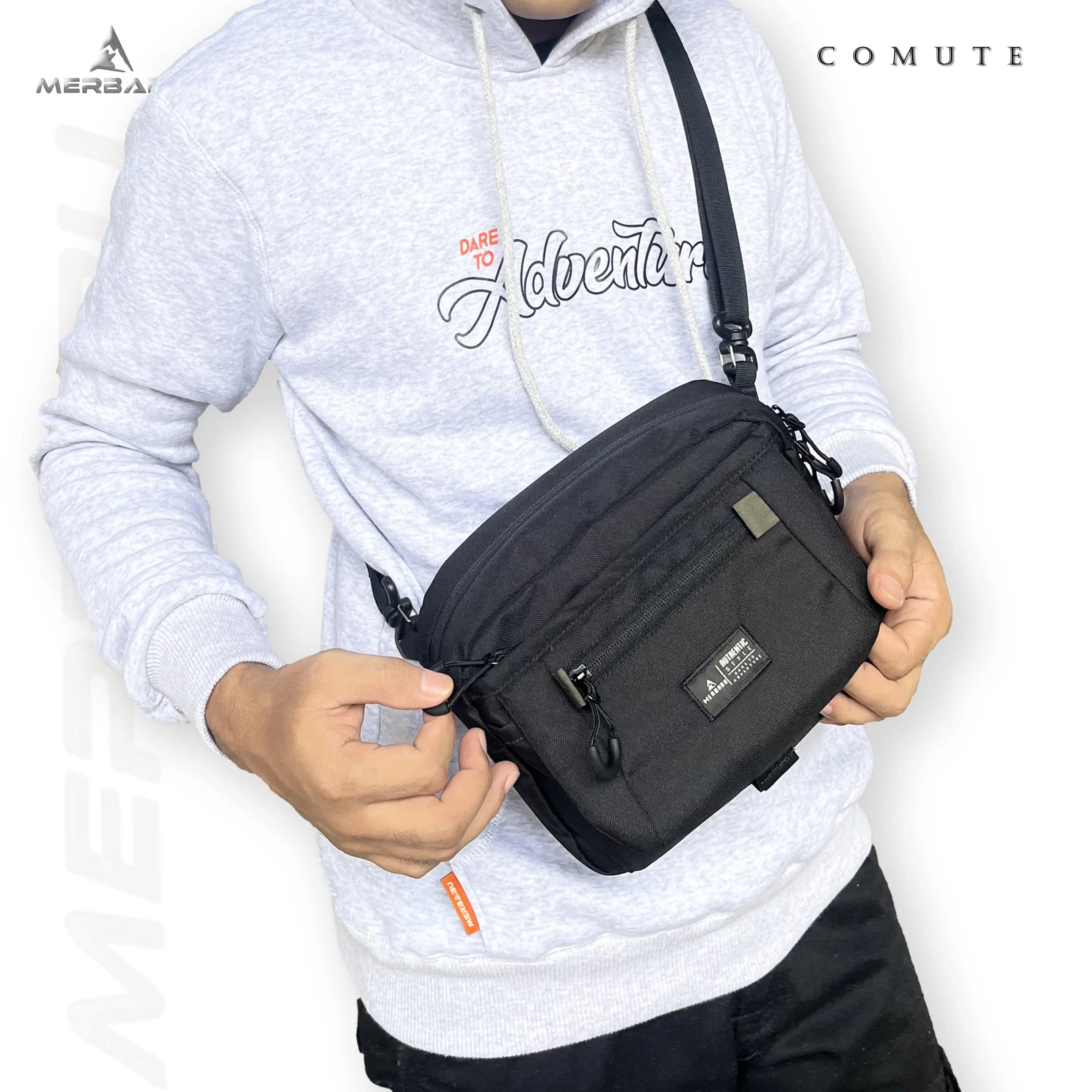 Merbabu Official Waistbag Comute Travel 1.0 Slingbag Pinggang Pria
