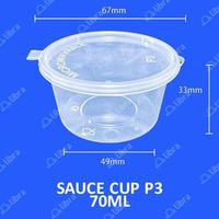 Gambar 25 Pcs - Thinwall Cup Sambal Klip 70ml Per Pack Cup Sambal New / Tempat Sambal Saos Klip dari Libra Pack Kota Tangerang 1 Tokopedia