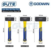 Gambar GUTE Palu Batu Bodem Beton Tembok Grade Premium GODWIN Stone Hammer - Bodem 1 Kg dari Gute Hardware Kota Surabaya 3 Tokopedia