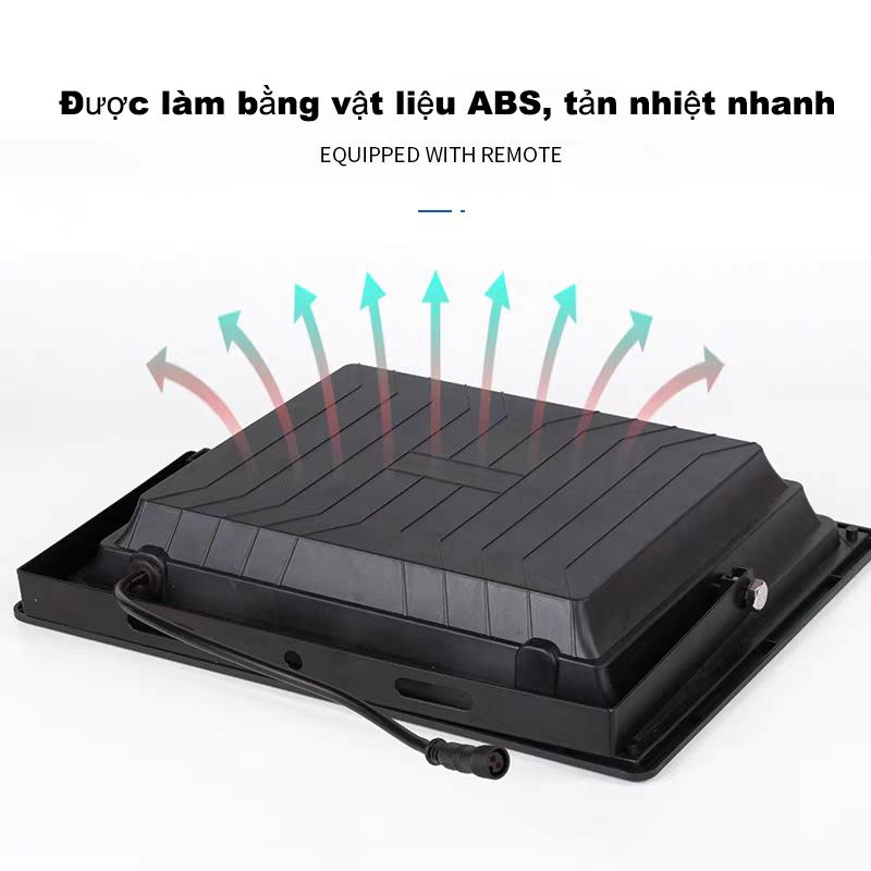 Đèn Năng Lượng Mặt Trời Mắt Ngọc Solar Light 3000W Đèn có thấu kính, chống loá mắt. Điều khiển từ xa - Cảm biến ngày/đêm. Tự đông bật tắt. Không sử dụng điện, Có đèn báo % pin. An toàn, Tiết kiệm đènnang  luong 7