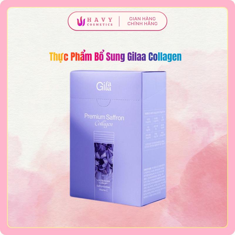  Bột Uống Collagen Kết Hợp Saffron Gilaa  60 gói x 2g Hàn Quốc 