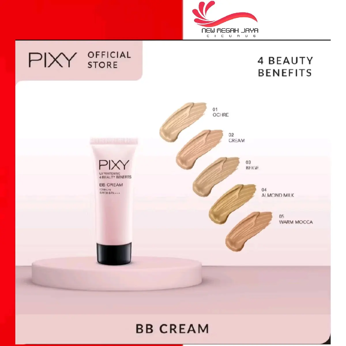 Pixy UV Whitening 4 Beauty Benefit BB Cream 30ml