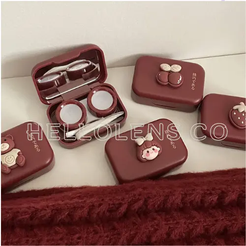 Kotak Softlens Karakter Red Premium / Tempat Softlens Red 3D