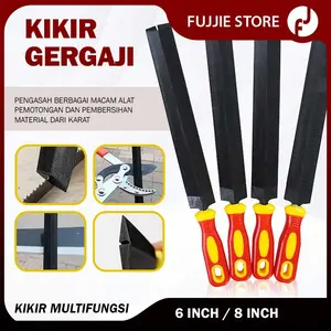 Kikir Gergaji Alat Asah Gergaji Kayu T12 Flat Besar Pengasah Besi Asahan Graji Tangan File 6 Inch 8"
