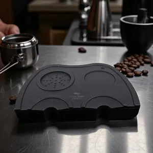 One Two Cups Silicone Holder Mat Tamper Kopi Espresso Barista - LB4148