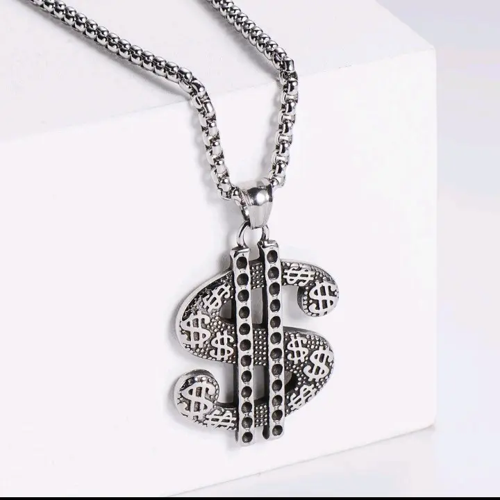 KALUNG TITANIUM HIP HOP ROLO LIONTIN DOLLAR ANTI KARAT