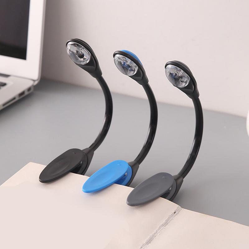 roewilng- Night Lamp Adjustable ABS LED Night Light Mini LED Clip Booklight Travel Adjustable 5