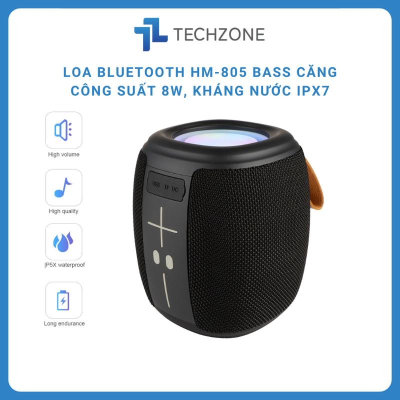 Loa bluetooth HM-805 Không Dây Công Suất Khủng Âm Hay Bass Căng Âm Thanh Siêu Trầm Chống nước 