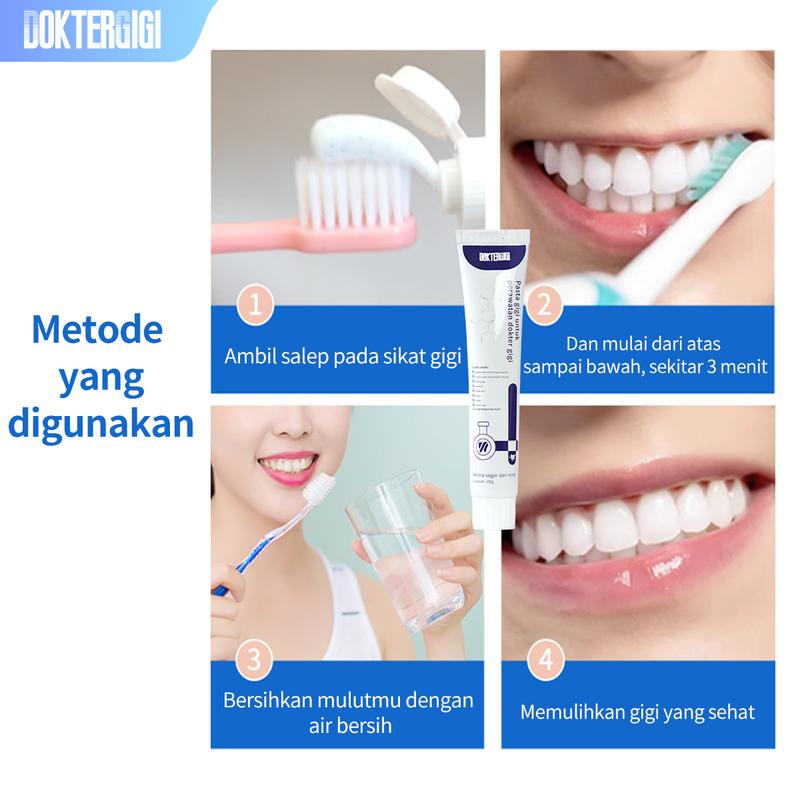 DOKTERGIGI COD 2pcs Pasta Gigi Biofarmasi untuk Memperbaiki Masalah Gigi dan Memperbaiki Agen Pemisah Perbaikan Cepat Gigi Berlubang Mulut Mulut 7