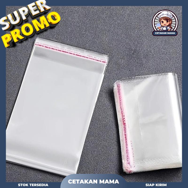 [100 PCS] Plastik OPP 5x17cm lem Termurah tebal 24 Micron / Plastik Isi jelly jualan / Plastik jualan jelly 6