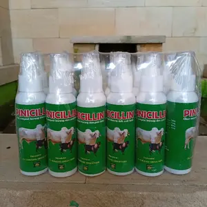 Pinisilin Spray 1 Lusin Isi 12pcs - Semprotan Efektif untuk Mengobati Luka dan Koreng pada Hewan Ternak dan Peliharaan