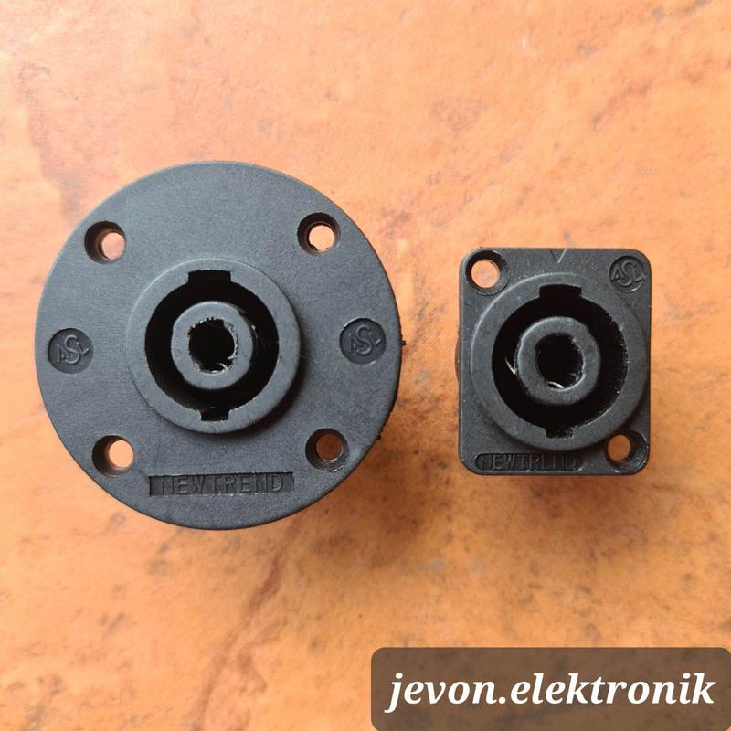 Soket Spikon BMA Hitam Bulat Kotak Newtrend Socket Speakon - Shop ...