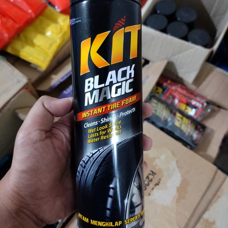 KIT BLACKMAGIC 450ML SEMIR BAN SEMPROT LANGSUNG BERSIH HITAM MENGKILAP Air Car 2