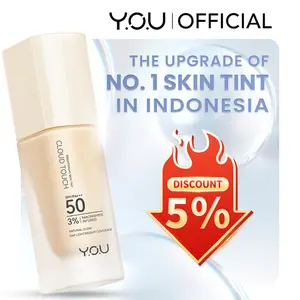 [NEW UPGRADED] YOU Cloud Touch Perfect Coverage Blurring Skin Tint 3% Niacinamide Brightening For ALL Skin Sensitive Skin Oily Acne Prone Skin Perfect Coverage Liquid Foundation Serum Tint 24h Matte skin tinted foundation bb cream