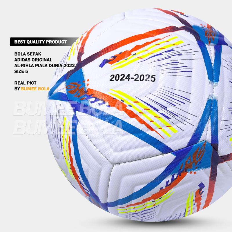 Bola Sepak Size 5 Pildun Al Rihla Piala Dunia 2022 Grade Original Jahit 100% Real Pict | Ball | Outdoor | Pompa 3