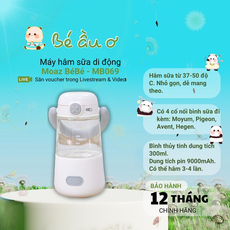 Máy hâm sữa di động moaz bébé MB069 may ham sua cam tay