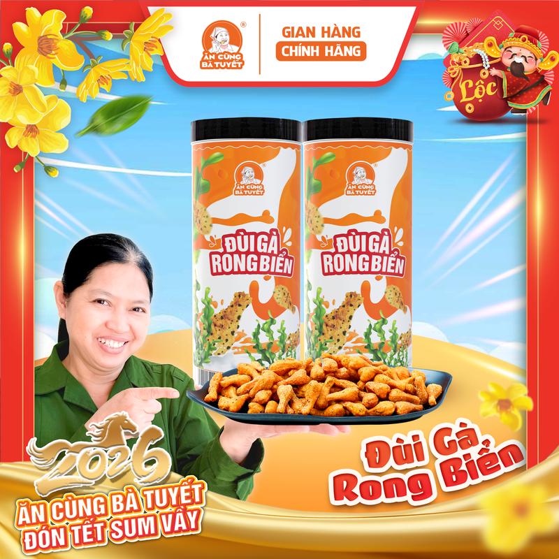  SNACK ĐÙI GÀ RONG BIỂN  - Ăn Vặt - ĂN CÙNG BÀ TUYẾT M53 