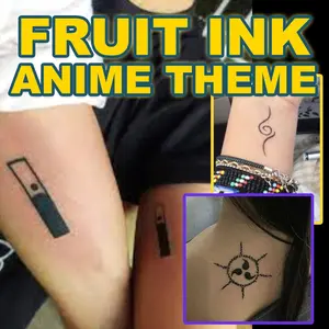 Fruit Inko Wibu-Anime Temporary Tatto Tubuh Waterproof tato temporer