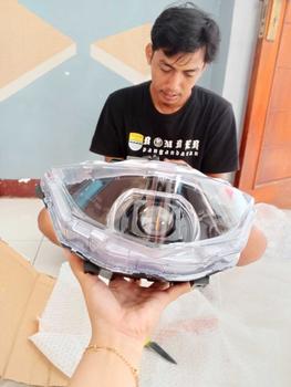 Product Review of Reflektor lampu depan BEAT DELUXE BILED GEN 1 2020-2023 MATRIX X1 ukuran 4,5 inc Motorcycle Foto from J**i P**g 0