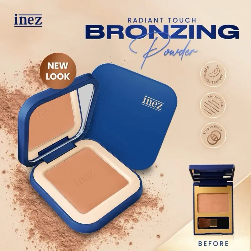 INEZ RADIANT TOUCH BRONZING POWDER 3D EFFECT BONZER 3Gr