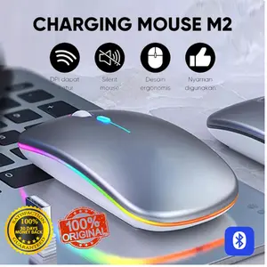 Wireless Gaming Mouse RGB Rechargeable Bluetooth 3600 DPI with LED Backlit Ergonomic Gaming Mouse for Laptop PC (BNIB)