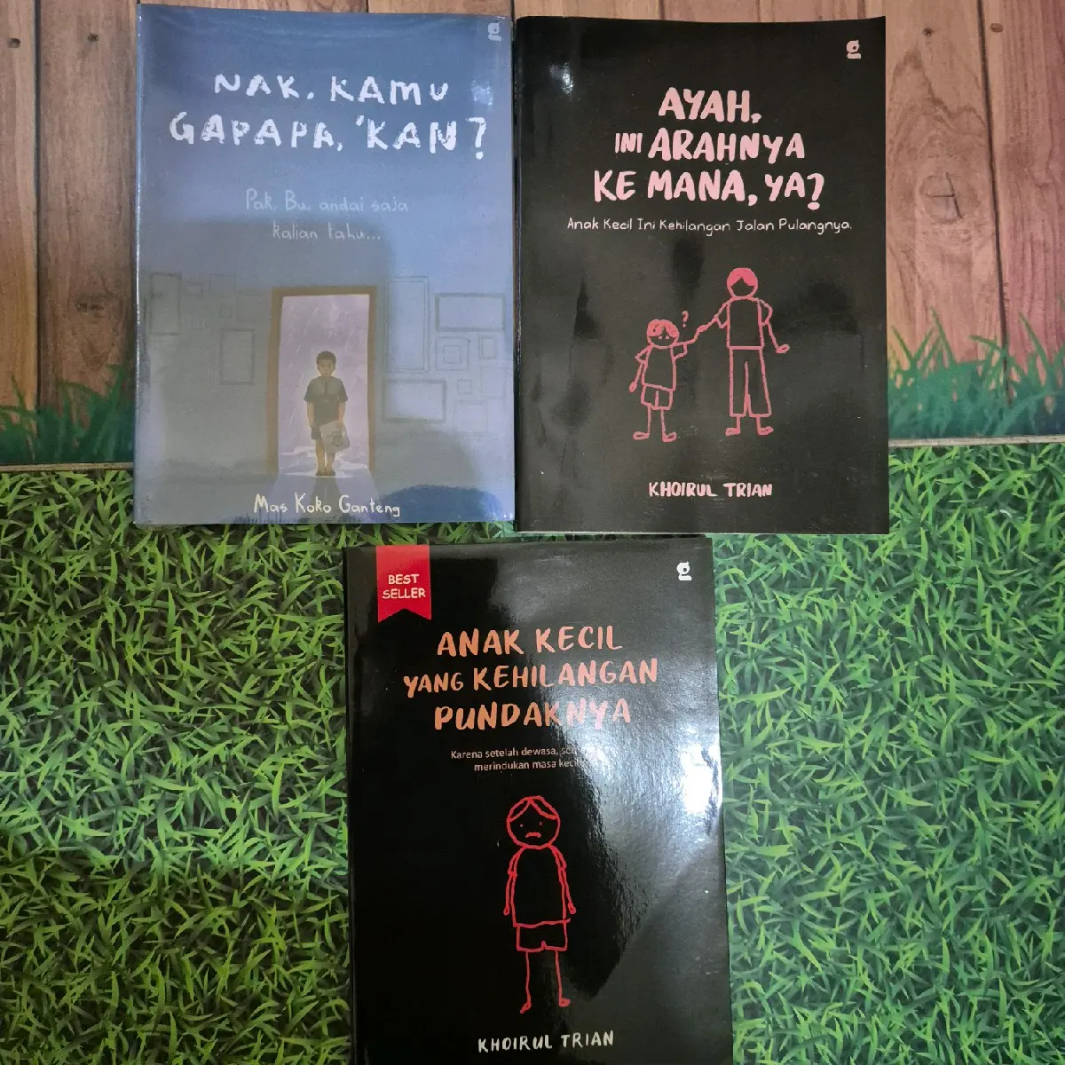 PAKET 3 BUKU AYAH,INI ARAHNYA KEMANA YA?, ANAK KECIL YANG KEHILANGAN PUNDAKNYA DAN NAK,KAMU NGAK PAPA KAN