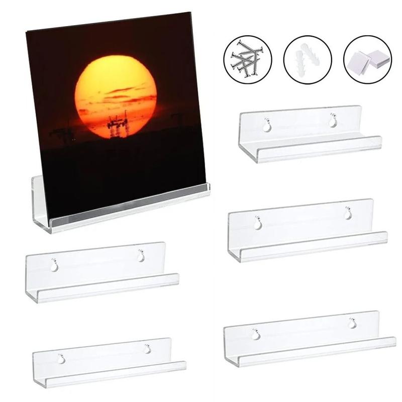 Mới 4/7/12inch Giá trưng bày ghi âm Trong suốt Gắn tường Giá đỡ đĩa Vinyl…
