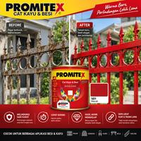Gambar (0.8 KG) Cat Kayu dan Besi (Sintetis) Ekonomis PROMITEX Synthetic Enamel Paint Interior dan Exterior Mengkilap - 821 Putih dari Boxer Paint Official Store Kab. Sidoarjo 5 Tokopedia