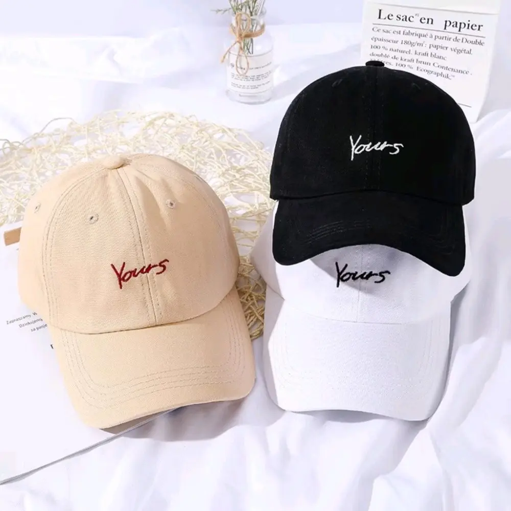 Topi Baseball Bordir Pria Wanita Kualitas Premium Cotton Drill dengan Ring Besi