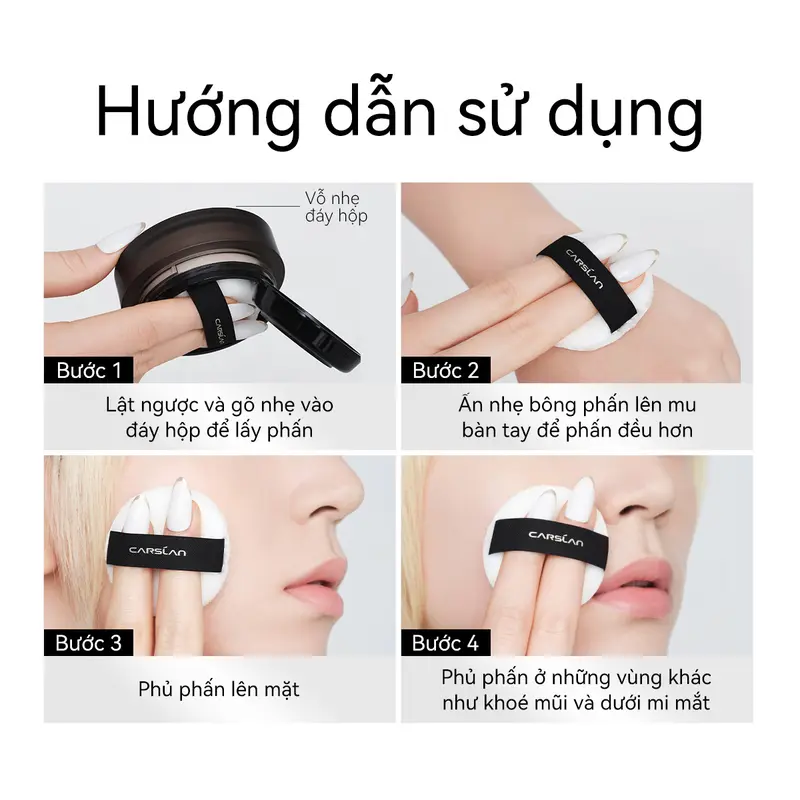 Phấn phủ dạng nén & dạng bột Light Magnet Carslan mới ,Bắt sáng tự động Giúp mặt tươi sáng hơn 8g [Mua 1 tặng 3]phấn phủ nén hoặc phấn phủ bột minisize Light Magnet 1g*3 8