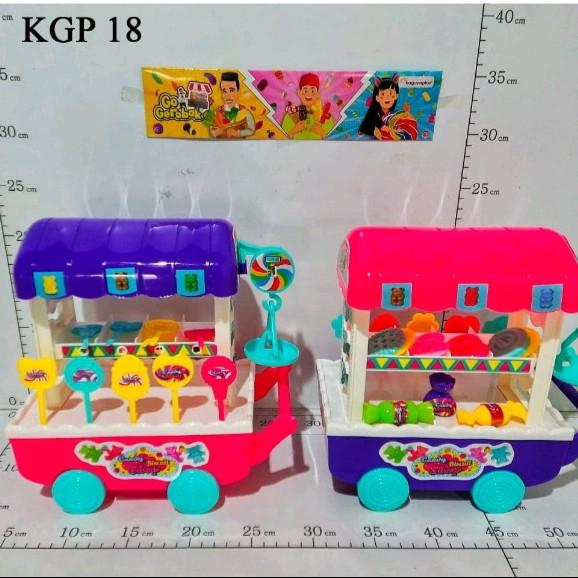 MAINAN GEROBAK PERMEN SET 0
