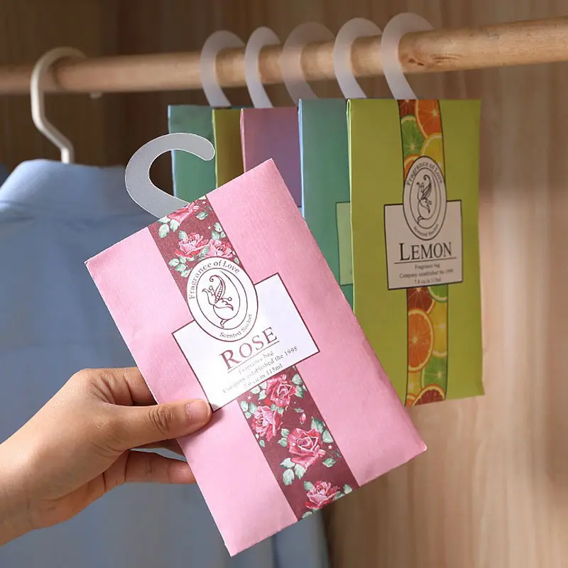 pewangi bilik/pewangi tandas/Toilet Perfume/Frangrace Hanging Fragrance Aromatherapy Air Freshener Scented Wardrobe Closet Home Car Sachet Bag Pewangi Almari