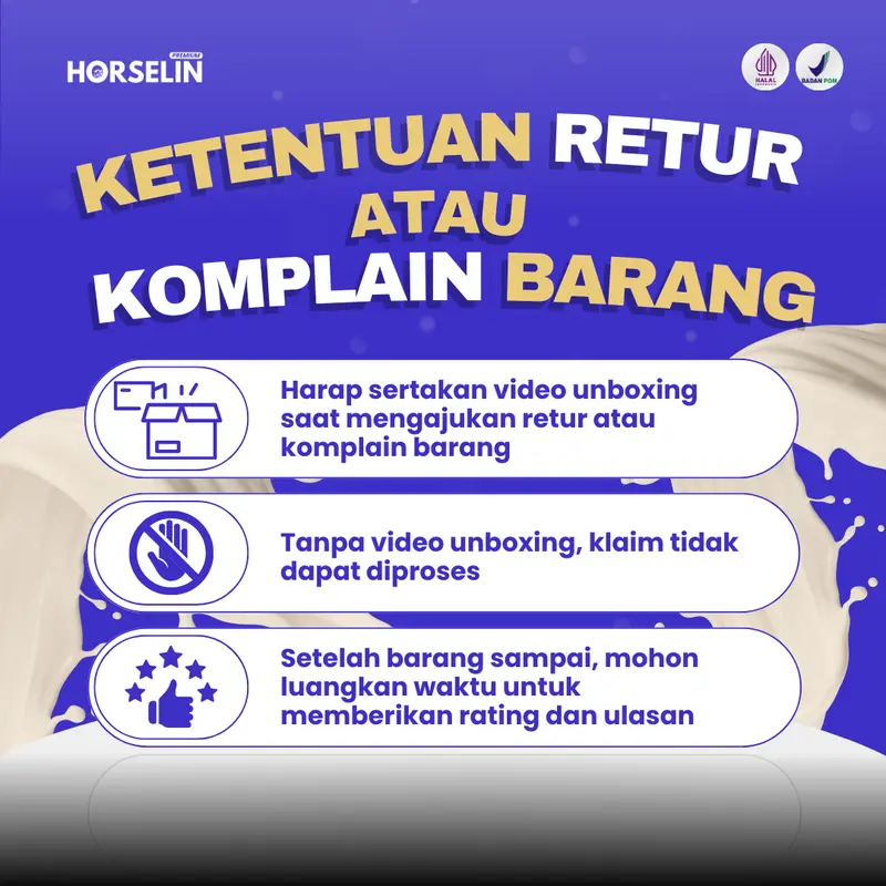 Susu Kuda untuk Pegal Linu Tulang Sendi Saraf HORSELIN Susu Kuda Liar Sumbawa Asli (200gr) 8