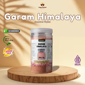 Dapur Sehat Makassar Garam Himalaya Pink Himalayan Sal 1kg Premium Ready COD Kemasan Toples & pouch 1kg 500gr 250gr Manfaat Luar Biasa untuk Kesehatan